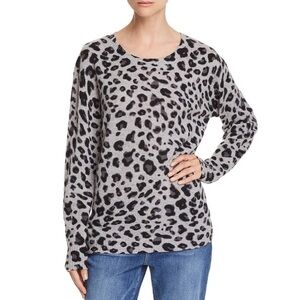 Private Label 100% Cashmere Leopard Print Sweater